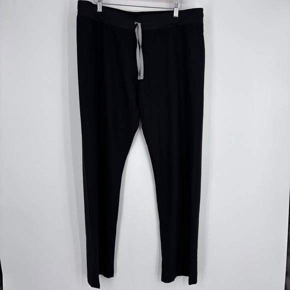 Figs Pants - FIGS Livingston High Rise Scrub Pants Women L Black T21003 Yoga Waist Medical